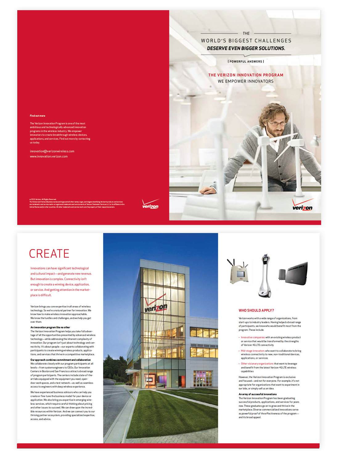 Verizon Innovation Program brochure