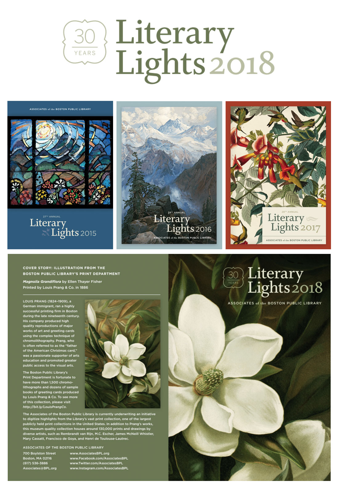 ABPL Literary Lights identity